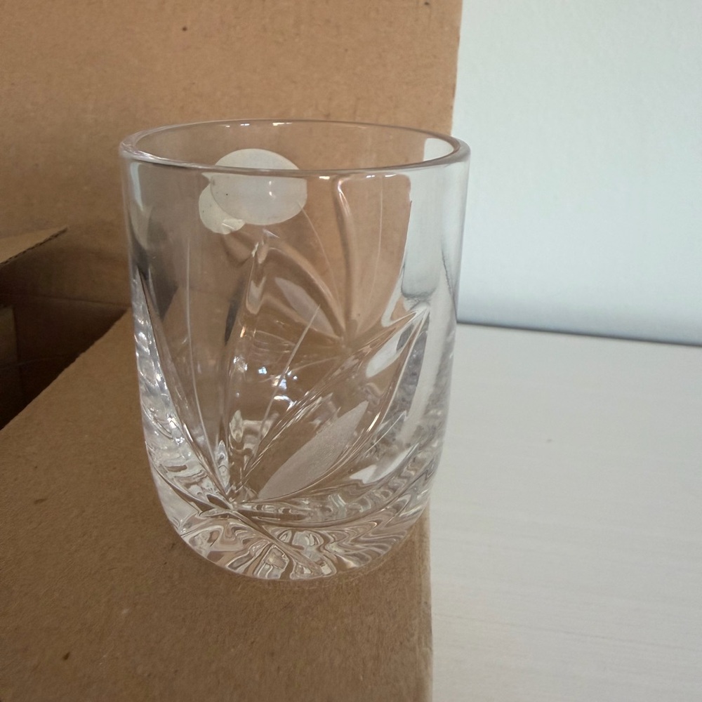 Lead crystal shot glasses. 6 pieces - Picture 3 of 10